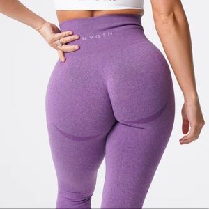 NVGTN violet contour seamless leggings